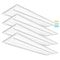 Luxrite 1x4 FT Troffer LED Panel Lights 3CCT 3500K-5000K 25/30/35W Up to 3850LM 0-10V Dimmable DLC UL, 4PK LR25709-4PK - alternate 1